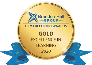 Brandon Hall 2020 gold excellence in learning awards